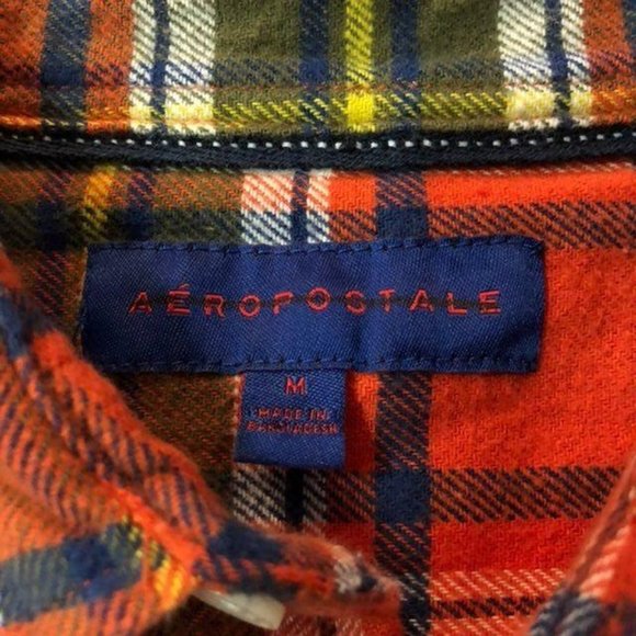 Aeropostale Plaid Flannel Men M Used - Picture 6 of 8